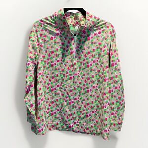 Katherine Way Pullover 1/4 Zip‎ Top Athletic Nylon Spandex Size M